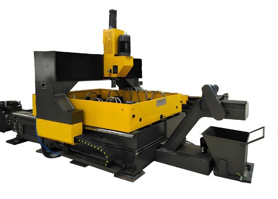 Perceuse CNC à alimentation par servomoteur pour plaques, 1500 x 8000 mm, taille maximale de la pièce pour diverses tailles et épaisseurs de plaques