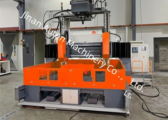 7.5KN Force de serrage Automatisée CNC Machine de perçage de plaque 28mm T-slot Largeur 0,45KW Puissance de refroidissement