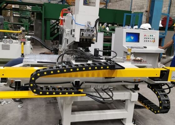 Appliqué à l'industrie de la structure d'acier Machine de perforation de plaque CNC 800/1200KN Force de marquage
