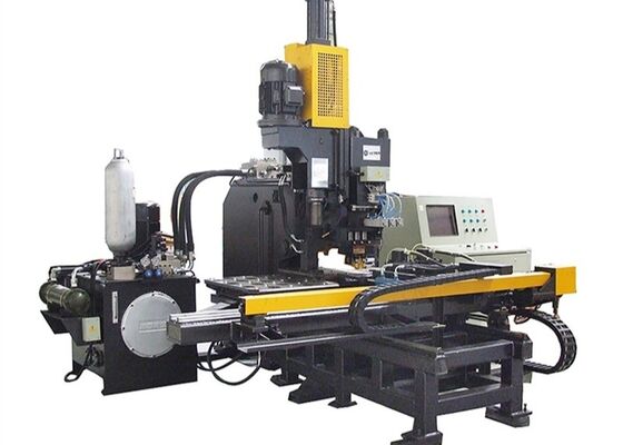 CNC Plate Punching Marking And Drilling Machine With Three Die Stations For Steel Plates