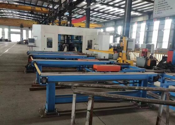 BHD700/3 CNC Beam Drilling Machine Line For H-Section Steel Equipped With Three Spindles