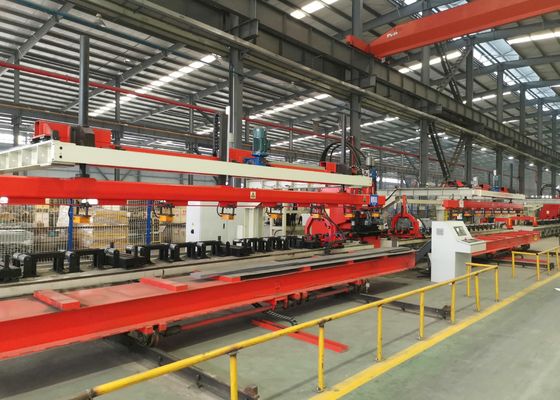 Ligne de machine de traitement de poutres longitudinales 3 axes Manuel ou Automatique Optionnel Poinçonneuse CNC pour plaques et alimentation par servomoteur