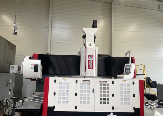 Hauteur du portique 800mm CNC Usinage à portique Perçage de plaques à bride Broche conique BT50