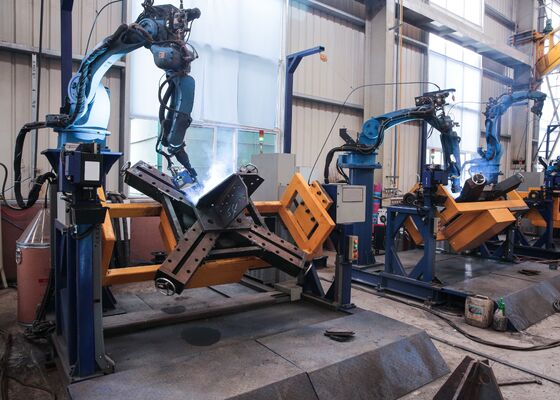Souder la base des tours de transmission utilisent tour CNC soudage de pied robot 2pcs tables de travail