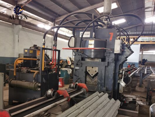 Professional CNC Angle Punching Marking And Shearing Line For Angle Steel