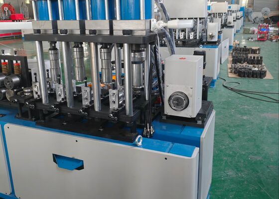 125*30 Punching Cylinder CNC Flat Iron Hoop Forming Machine 3KW Feeding Servo Motor