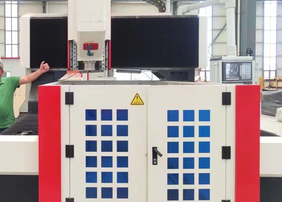 Machine à tarauder et perçage CNC, taille 1200x1200mm, traitement des brides en plaque d'acier, largeur de fente en T de 18mm