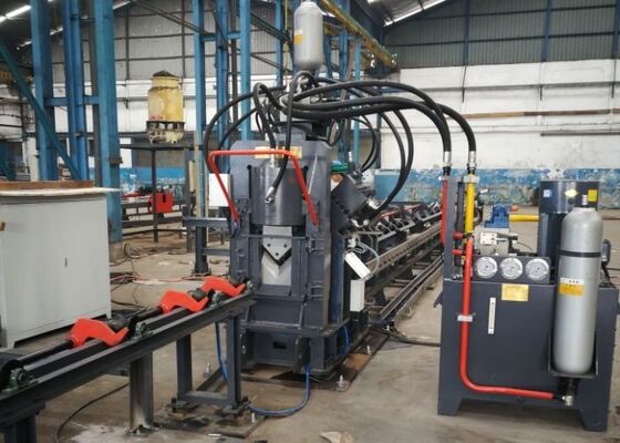 Ligne de perforation à double ou à simple lame CNC en acier à angle de coupe 80 m/min Vitesse d'alimentation