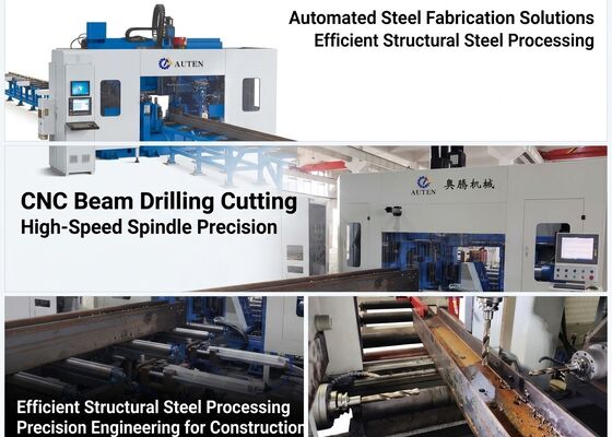Fabrication de ponts Utilisez une machine à cisaillement à haute vitesse CNC à faisceau H avec fonction de cisaillement