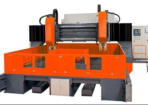 Utilisation industrielle Machine de forage et de fraisage à plaque CNC à grille avec convoyeur à copeaux