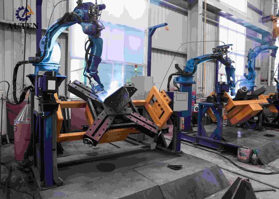 Machine de perçage d'angle à commande numérique (CNC) à double positionnement 5 axes Robot à gantry pour le soudage précis de la tour de transmission