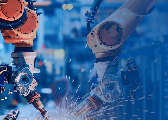 Avec torche de soudage, poste de travail robotisé standard pour le soudage dans la construction navale de machines d'ingénierie