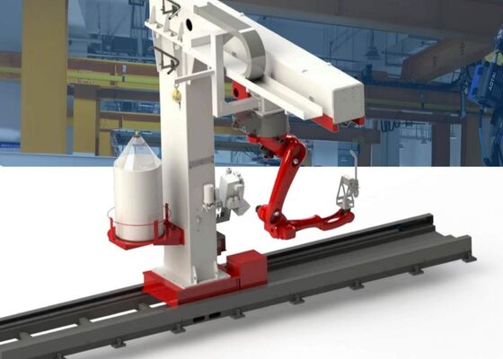 Répétabilité de ±0,07 mm Robot de soudage à rail inversé 180000 Lux Résistance à la lumière
