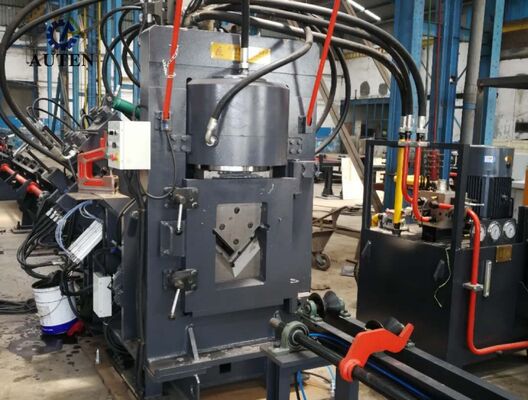 Ligne professionnelle de poinçonnage, marquage et cisaillement CNC pour profilés en acier
