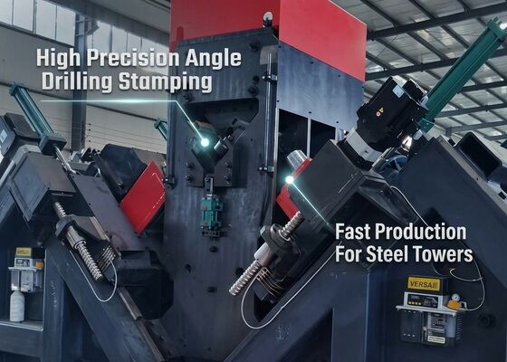 Machine intelligente de perçage et de marquage d'angle CNC avec 6 têtes de perçage