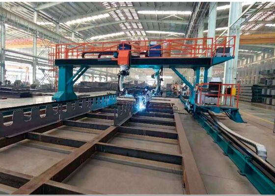Station de travail de soudage intelligente à gantry à huit axes